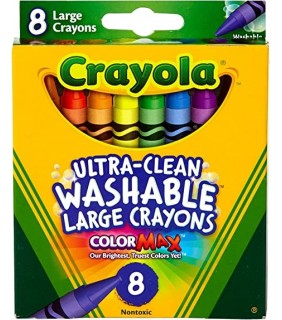 Crayola Washable Large Crayons 8pk_