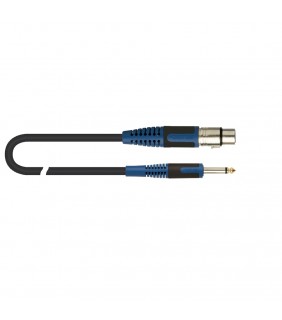 Quik Lok RKSM300-1 Microphone Cable RokSolid Black 1m
