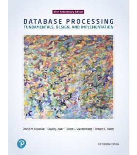 Pearson Education Database Processing 15E: Fundamentals, Design, and Implement