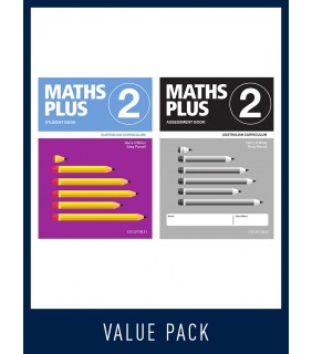 Oxford University Press ANZ Maths Plus AC Student and Assessment Book 2 Value Pack