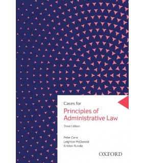 Oxford University Press ANZ ebook RENTAL 180 DAYS Cases for Principles of Administrative