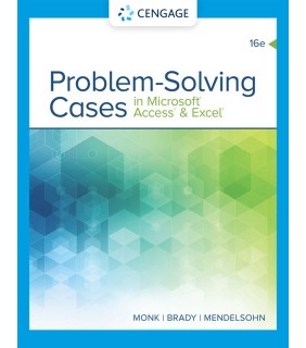 Cengage Learning Problem Solving Cases In Microsoft Access & Excel