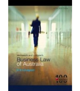 LexisNexis Australia Vermeesch and Lindgren's Business Law of Australia, 12th Edi