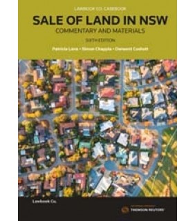 Thomson Reuters Sale of Land in NSW: Commentary and Materials 6E