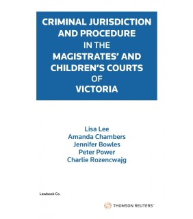 Thomson Reuters eBook Criminal Jurisdiction and Procedure in the Magistrates
