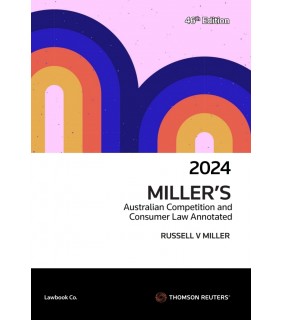 Thomson Reuters eBook Miller's Australian Competition and Consumer Law Annot