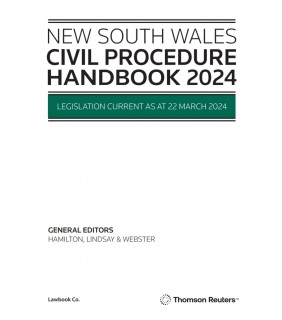Thomson Reuters eBook NSW Civil Procedure Handbook 2024
