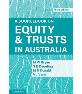 Cambridge University Press ebook A Sourcebook on Equity and Trusts in Australia 3E