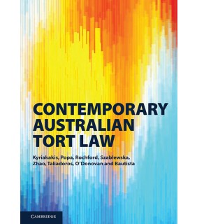 Cambridge University Press ebook Contemporary Australian Tort Law
