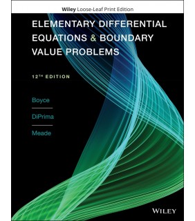 John Wiley & Sons Elementary Differential Equations and Boundary Value Problem