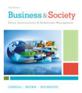 Cengage Learning Business & Society 10E: Ethics, Sustainability & Stakeholder