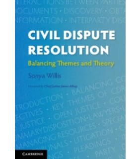 Cambridge University Press Civil Dispute Resolution