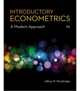 Cengage Learning Introductory Econometrics 7:A Modern Approach
