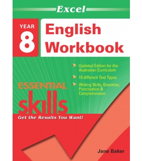 Pascal Press Excel Essential Skills: English Workbook Year 8