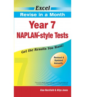 Pascal Press Excel Revise in a Month NAPLAN*-style Tests Year 7