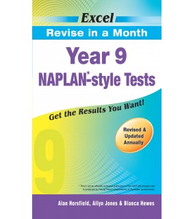 Pascal Press Excel Revise in a Month NAPLAN*-style Tests Year 9