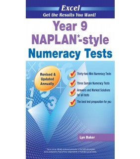 Pascal Press Excel NAPLAN*-style Numeracy Tests Year 9