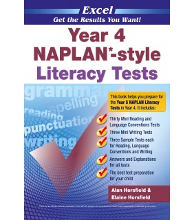 Pascal Press Excel NAPLAN*-style Literacy Tests Year 4