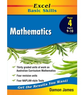 Pascal Press Excel Basic Skills Core Books: Mathematics Year 4