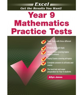 Pascal Press Excel Mathematics Practice Tests Year 9