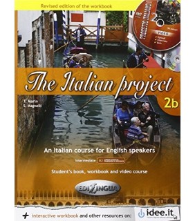 Edilingua Italian Project 2B/B2 Textbook+Workbook +DVD-ROM + CD audio