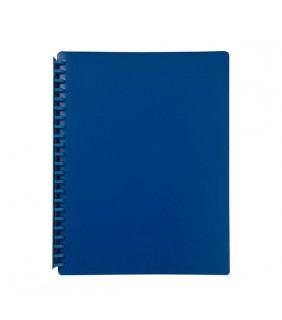 Display Book A4 Blue 20 Pocket Refillable
