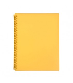  Display Book A4 Yellow 20 Pocket Refillable