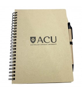 ACU A5 Hardcover Recycled Notebook w/ pen 140pg