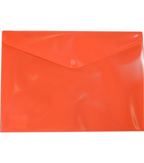  Document Wallet A4 Plastic - Orange