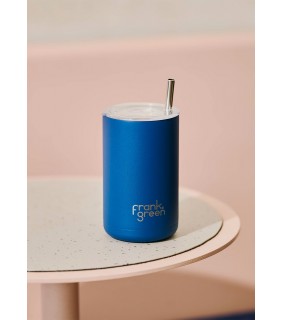 Iced Coffee Cup with Straw - Deep Ocean