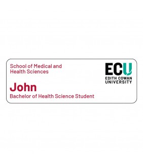 ECU Name Badge - Bachelor of Health Science Student