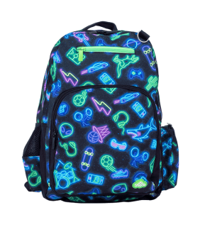 Spencil Big Kids Backpack - Neon Life
