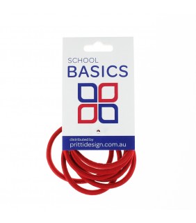 Pritti Basics Elastics Snag Free 8pk Red