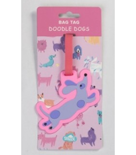 Spencil Bag Tag - Doodle Dogs