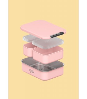 Lunch Container with Silicone Lid - Blushed