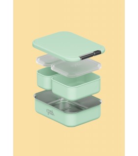 Lunch Container with Silicone Lid - Mint Gelato