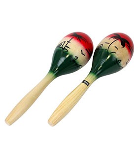 Coyote Maracas Wooden