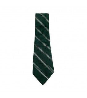 Tie Senior Standard Green with stripe 
