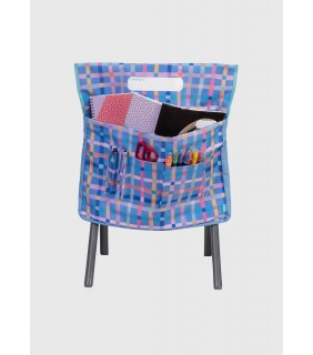 Spencil Chair Organiser - Pastel Plaid