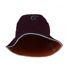 Hat Bucket Reversible Maroon/Orange