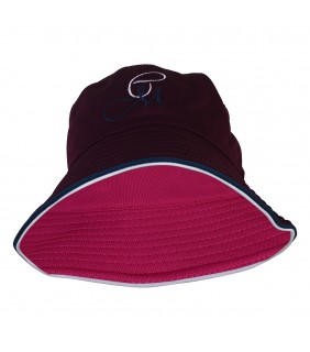Hat Bucket Reversible Maroon/Pink