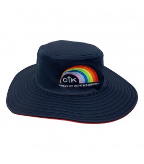 Hat Bucket Navy/Red Bribie reversible