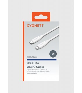 Cygnett Essentials Gen2 USB-C to USB-C Cable 1M – White