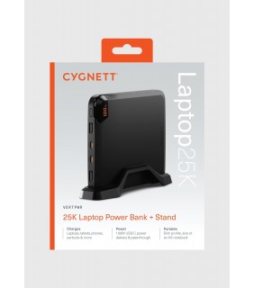 Cygnett VertPWR 25K Obsidian Laptop Power Bank