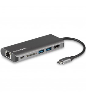 Startech USB-C Multiport Adapter - 4K HDMI/SD/USB-A/USB-C/60W