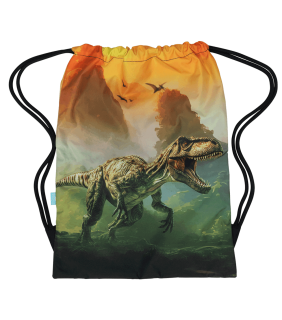 Spencil Big Drawstring Bag - Jurassic Kingdom