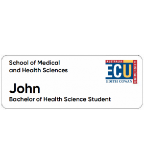 ECU Name Badge - Bachelor of Health Science Student