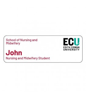ECU Name Badge - Nursing and Midwifery Student