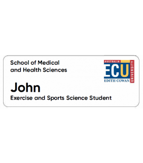 ECU Name Badge - Exercise and Sport Science Student
