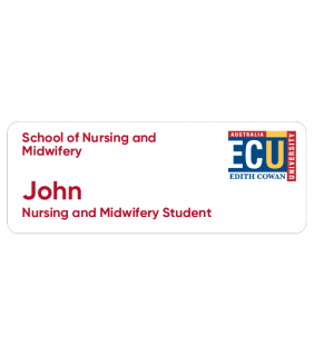 ECU Name Badge - Nursing and Midwifery Student